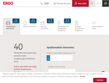 Tablet Screenshot of ergo.lt