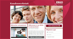 Desktop Screenshot of kundenwerkstatt.ergo.de