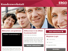 Tablet Screenshot of kundenwerkstatt.ergo.de